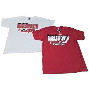 2 Arkansas Razorbacks Tshirt Brandon Burlsworth RED WHITE Football Youth Large